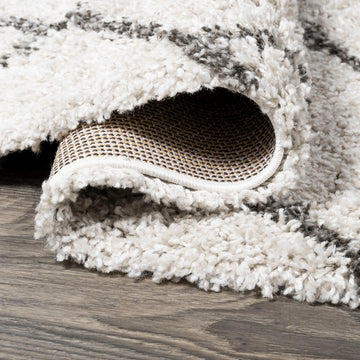 Inca Moroccan Diamond Shag Area Rug
